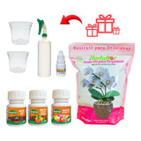 Kit Fertilizante Para Orquídeas + Sustrato + Enraizador 
