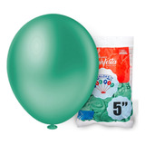 Balão Bexiga Liso Diversas Cores 5 Polegadas Pct C/ 50 Un Cor Verde-menta Cinza