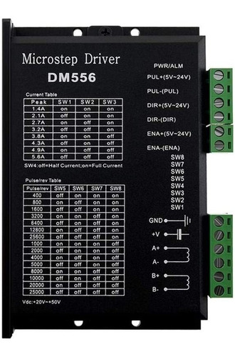 Driver Dm556 P/ Motor Passo 5.6a Alta Precisão Dsp - Com Nf