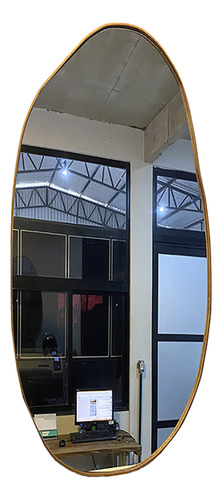 Espelho Orgânico Madeira Moldura Decorativo Lapidado 170x80