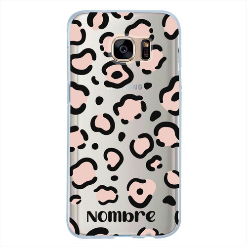 Funda Galaxy Animal Print Personalizada Con Nombre