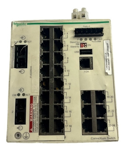 Schneider Switch Gerenciavel Tcsesm243f2cu0 Ethernet 22porta
