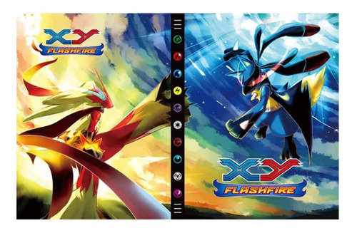 Álbum Grande Pokémon Porta 432 Cartas Tcg Cards Lucario Vmax