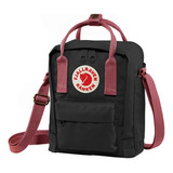 Fjallraven-kanken Mini Bolso Bandolera Unisex Alumno,8l Color Black Red Belt