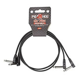 Pig Hog Phlsk2bk Cable Parcheo 60 Cm P/pedales 2 Pzas Patch