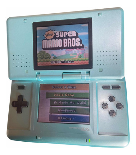 Nintendo Ds Fat Azul Original Japonês C/jogos