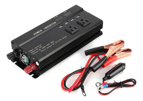 Convertidor De Energía Para Coche, 4000 W, 12 V A 110 V, Pan