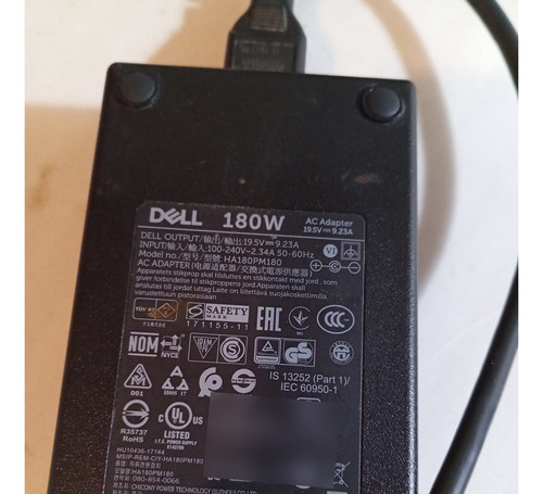 Cargador Dell Ha180pm180 03xyy8 180w 19.5v 9.23a Original