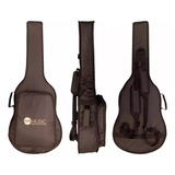 Bag Capa Cargo Acolchoada P/ Violão Folk Taylor Marrom