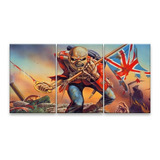 Quadro Decorativo 122x60 Sala Iron Maiden Eddie The Trooper