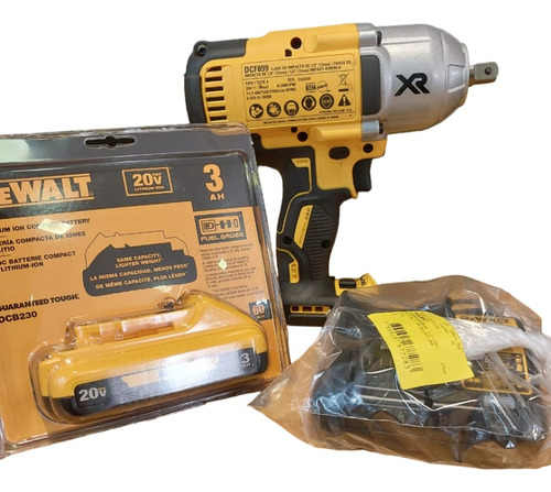 Chave De Impacto Dcf899 / Bateria 3ah / Carregador - Dewalt