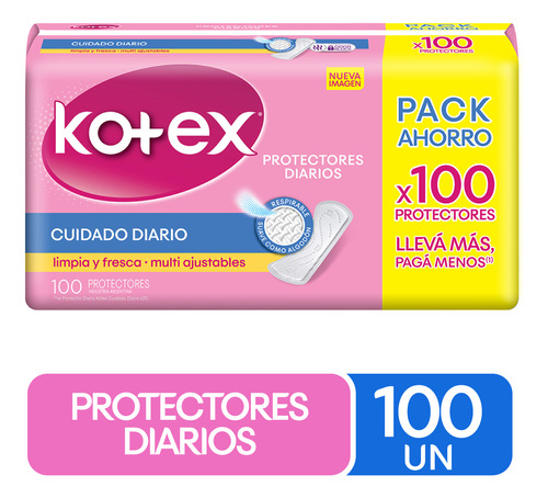 Protector Diario Kotex 100 Un