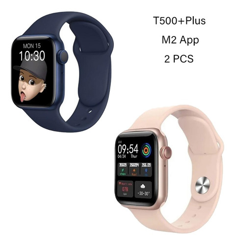 Smartwatch Bluetooth T500+plus Series 6 M2, 2 Peças