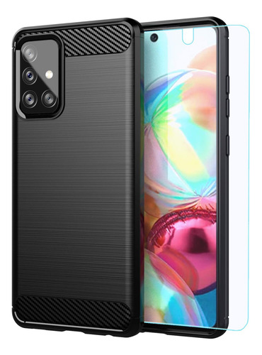 Funda Para Galaxy A72 Protector Pantalla/negro