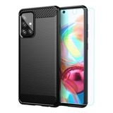 Funda Para Galaxy A72 Protector Pantalla/negro