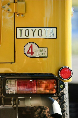 Emblema Trasero 4wd Toyota Fj40,fj43,fj45 1969-1984 Original Foto 6