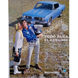Cartel Retro Autos Chrysler Barracuda 1968 /raro