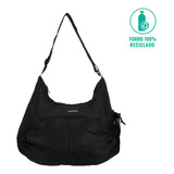 Bolso Xtrem Deportivo De Mujer Stretch Black Color Negro