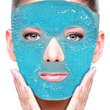 Mascarilla Facial Con Cuentas De Gel Reutilizable,frio/calor Tipo De Piel Azul