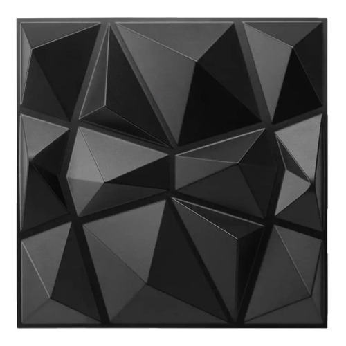 Láminas 3d, 3m2, Diamond Black Panel Decorativo Para Pared