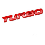 Pegatina Emblema Metal Turbo 3d Auto Calcomanía 9.7x1.1cm R