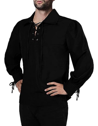 Camisa Medieval Renacentista Para Hombre Pirata