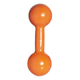 Halter Bola Emborrachado De 07kg Para Treino E Musculação Cor Laranja