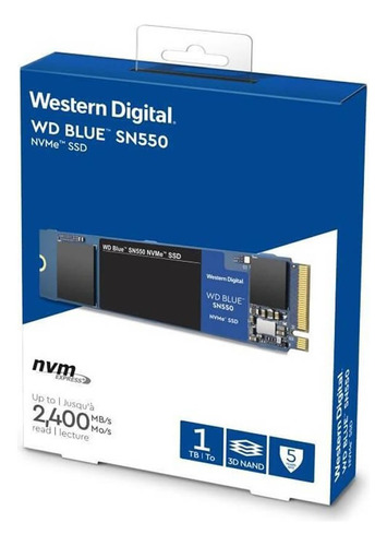 Disco Ssd Interno Western Digital  Sn550 Wds100t2b0c 1tb