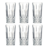 Jogo De 6 Copos Altos 300ml Cristal Collection Class Home Cor Transparente