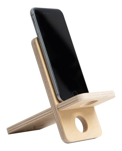 Woox Mini - Soporte Porta Stand Apoya Celular Madera 