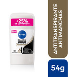 Desodorante Barra Nivea Black&white Toque Seda Femenino 54g