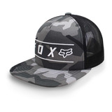 Gorra Fox Snapback Pinnacle Mesh Negro Unitalla