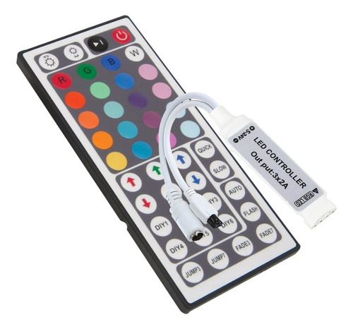 Controlador Rgb Tira De Led 44 Botones Control Remoto