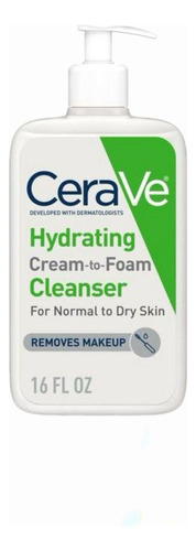 Limpiadora Hidratante Crema Espuma Cerave Para Rostro 473ml