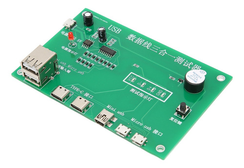 Tarjeta De Prueba De Cable De Carga 3 En 1 Usb Triad Tester