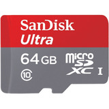 Micro Sd 64gb Memoria Sandisk Ultra 80mbs Clase 10 
