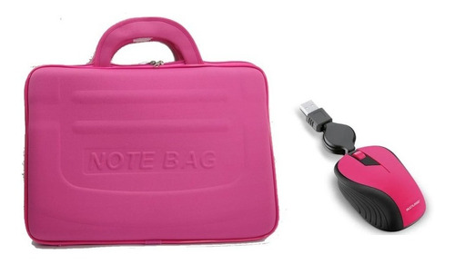 Maleta Case Luva Para Notebook 15.6 + Mouse Multilaser Rosa