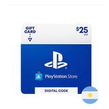Tarjeta Psn Gift Card $25 Usd Digital Argentina 