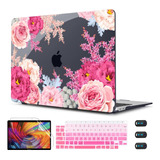 Funda Rigida Mate Floral Compatible Con Macbook Air 13