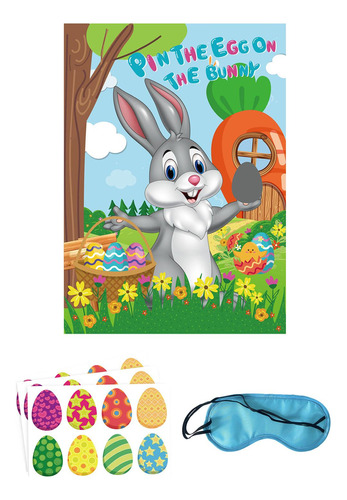 Pin The Egg On The Bunny Juego Decoraciones Para Fiestas