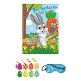 Pin The Egg On The Bunny Juego Decoraciones Para Fiestas