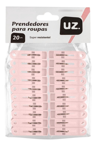 Kit C/ 20 Prendedores De Plásticos P/ Roupas 5,3 Cm Varal