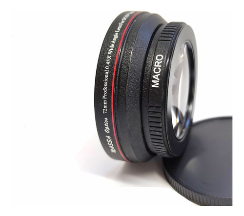 Lente Grande Angular 0,45x + Macro 8.5 72mm Canon Nikon Sony