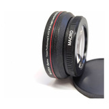 Lente Grande Angular 0,45x + Macro 8.5 72mm Canon Nikon Sony