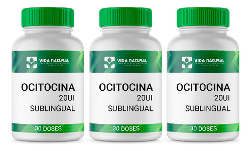 Kit Com 3 Ocitocina 20ui 30 Doses Sublingual