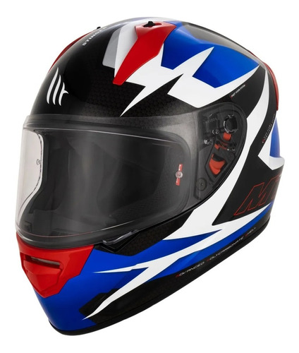 Casco Integral Moto Mt Stinger C5 Rojo Brillante Powered Rpm