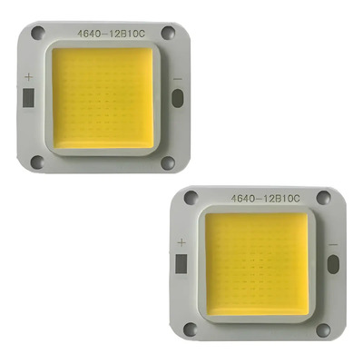 Chip Led Cob, 50w Blanco Neutro 30v-34v 2 Pzas. Blanco Neutro