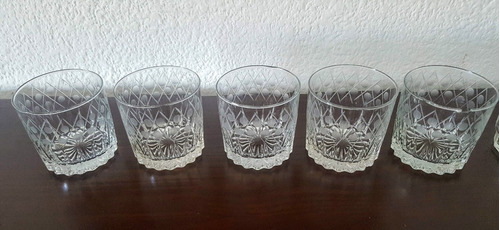 Vasos De Whisky  Cristal Tallado Al Ácido Dibujo Antiguos