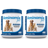 Combo 2un Aminomix Pet Caes Gatos E Aves 500g - Vetnil