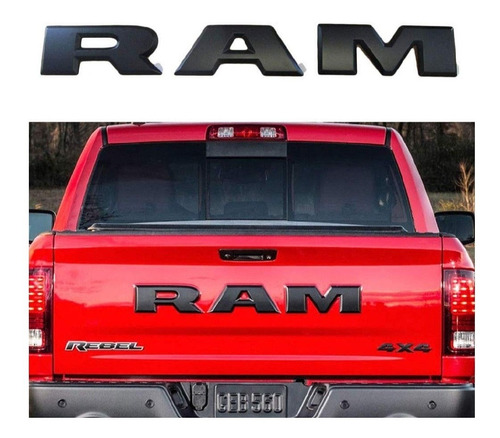 Emblema Ram Compuerta. Dodge Ram 2500/3500 2005/2019 Foto 4